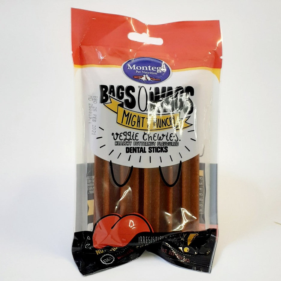 Montego Dog Treats Dental Sticks Butternut