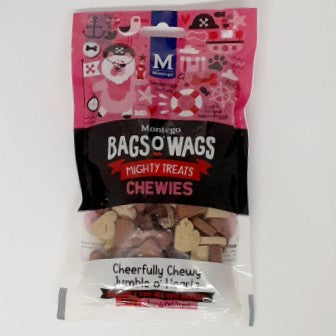 Montego Dog Treats Bags O WagS Mix Hearts 120G
