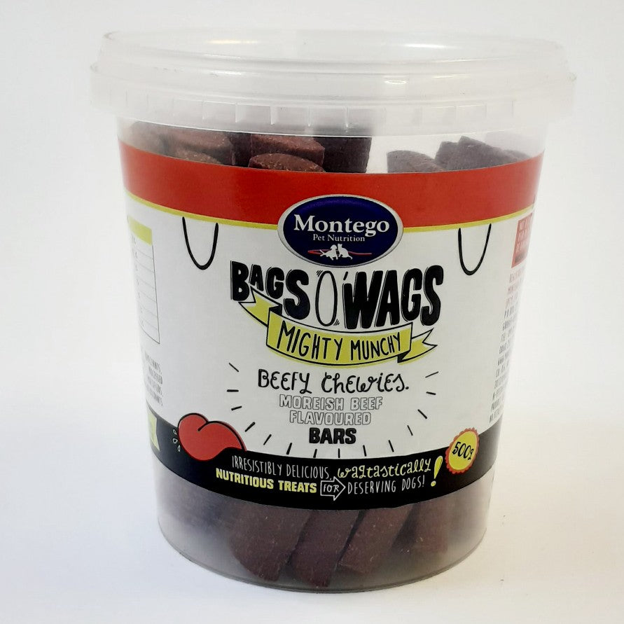 Montego Dog Treats Bars Chewies 120G 500G