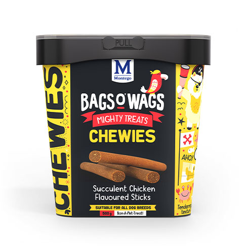 Montego Dog Treats Chewies Sticks 500G Chicken