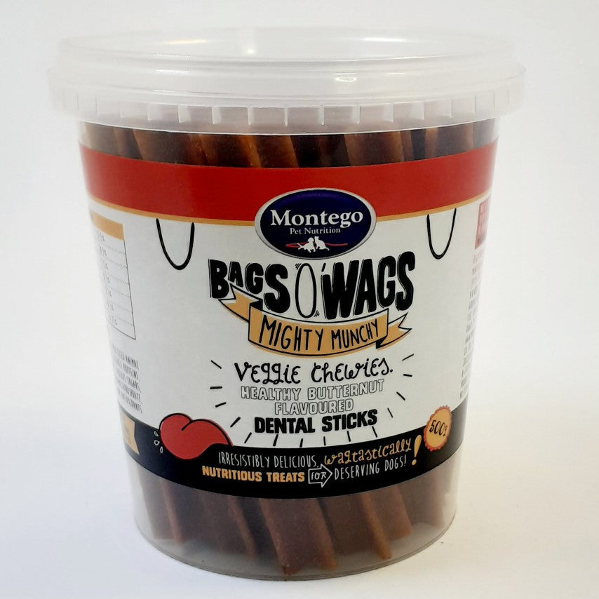 Montego Dog Treats Dental Sticks Butternut 500G
