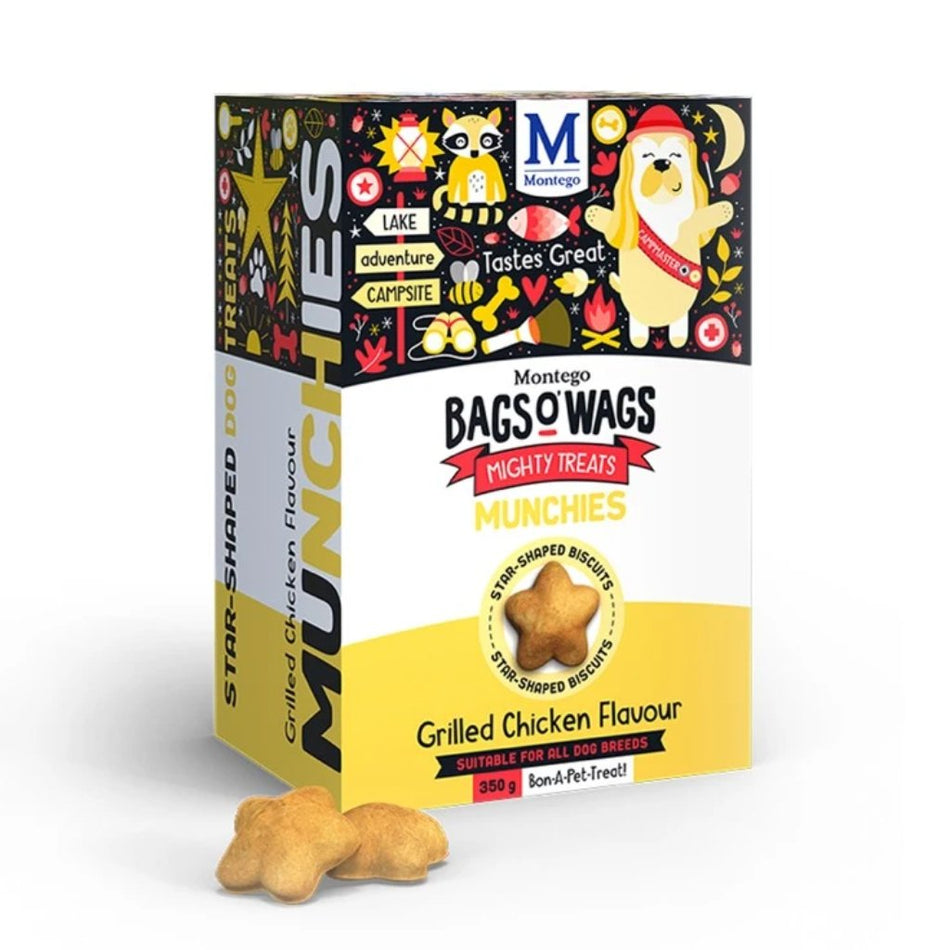Montego Dog Treats Bags O Wags Munchies 350G
