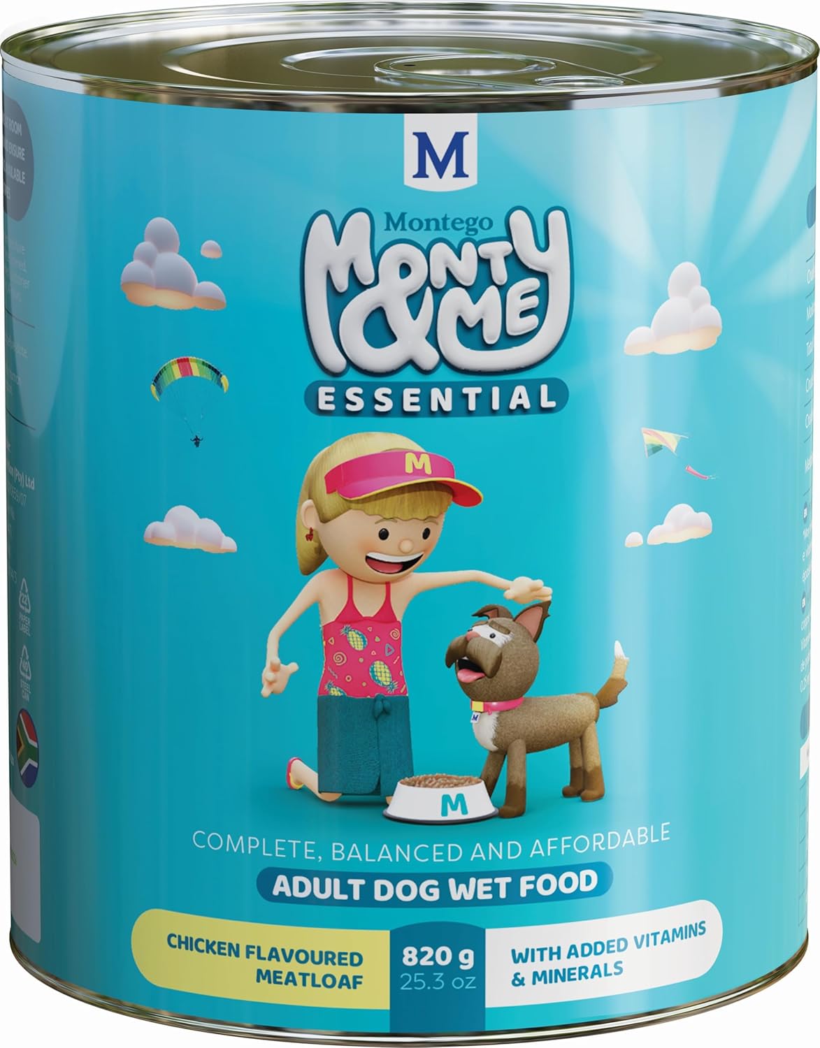 Montego Monty & Me Essential Wet  Dog Food Chicken 820G