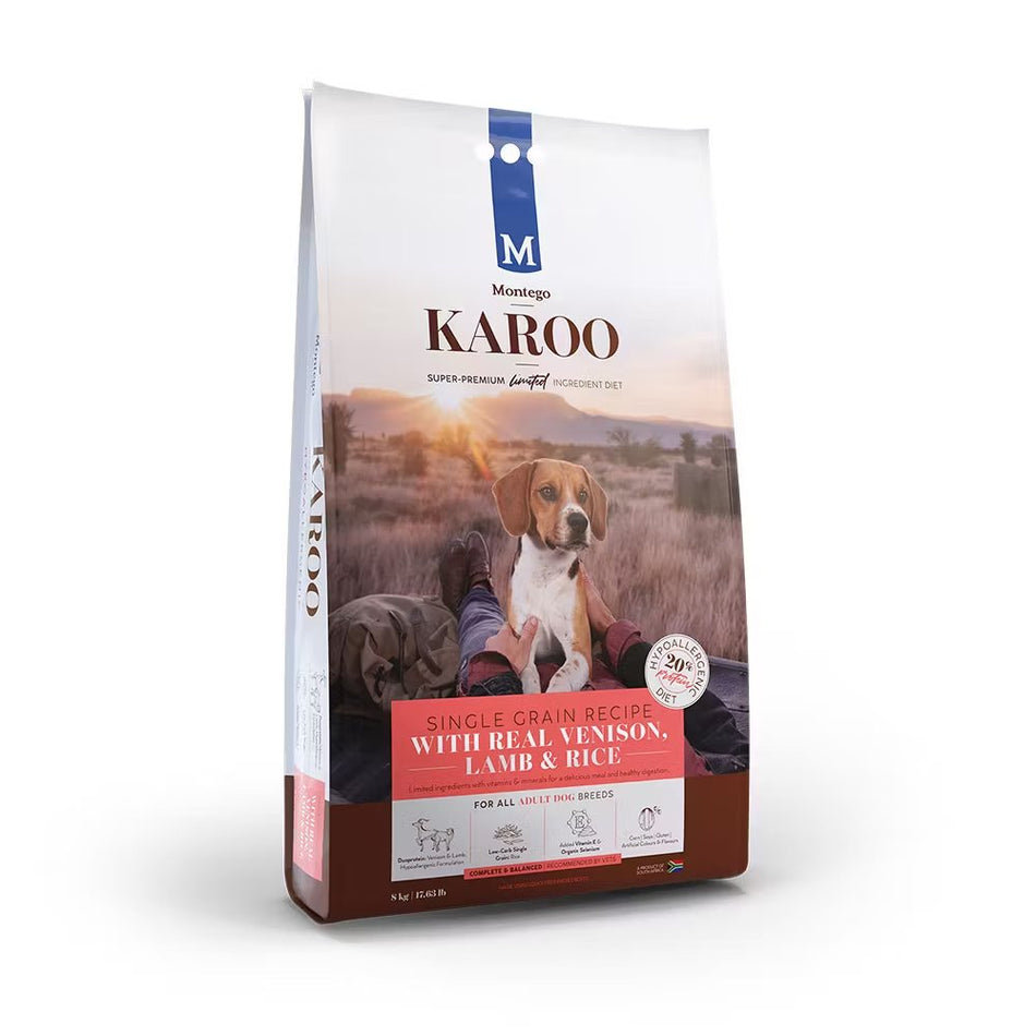 Montego Dog Food Karoo Adult Dog Venison//Lamb 8KG
