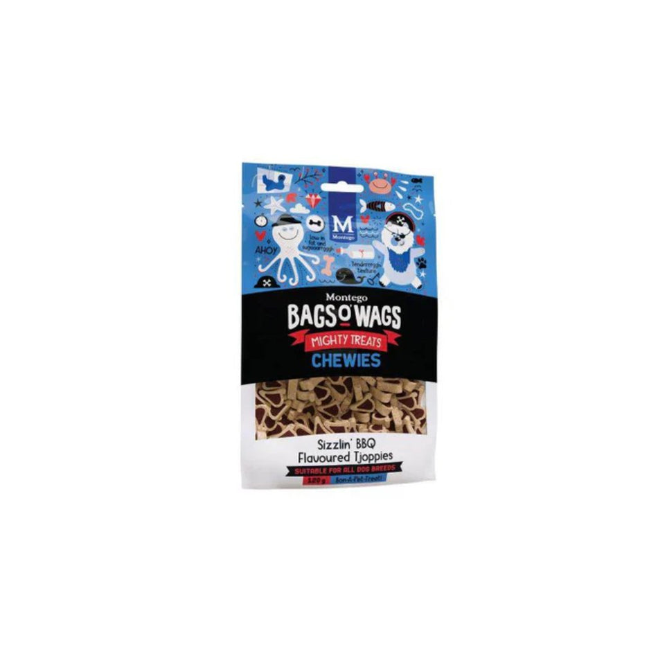 Montego Dog Treats Bags O Wags BBQ Tjoppie