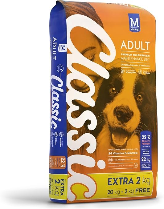 Montego Classic Adult Dog Food 20 plus 2Kg