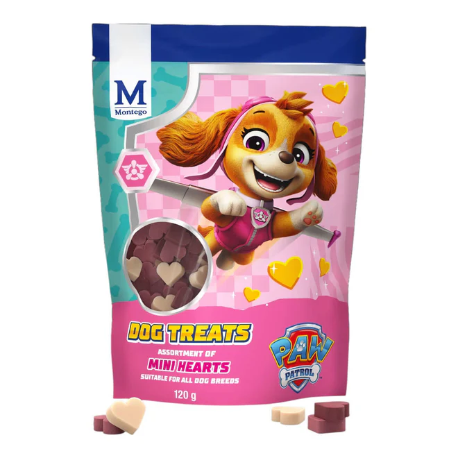 Montego Paw Patrol Assorted Mini Hearts 120g