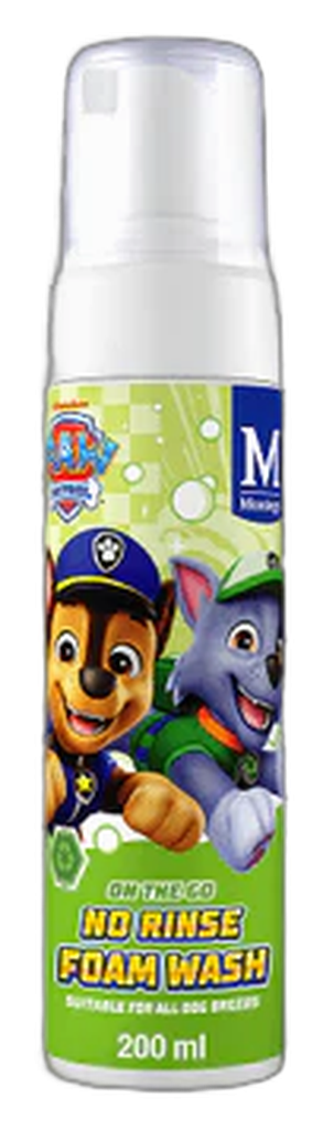 Montego Paw Patrol No Rinse Foam Wash Chamomile and Lavender 200ML