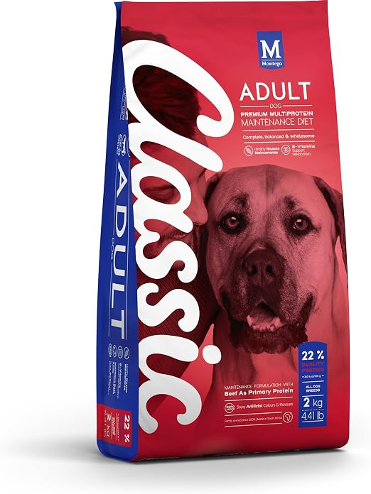 Montego Classic Adult Dog Food Beef 2Kg