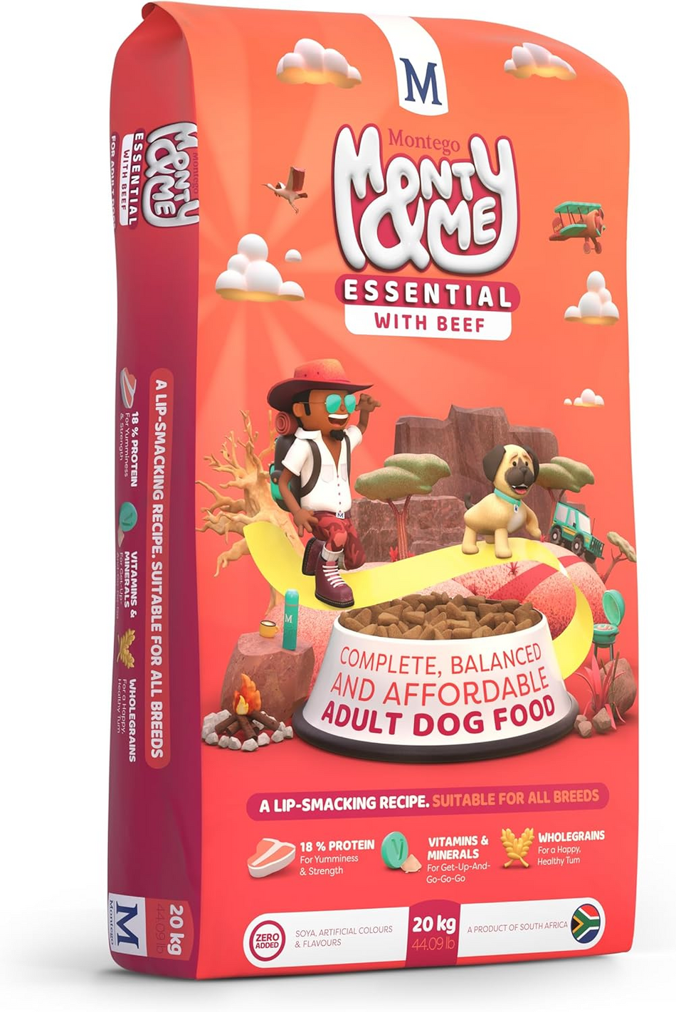 Montego Monty & Me  Essential Dog Food Beef 20kg
