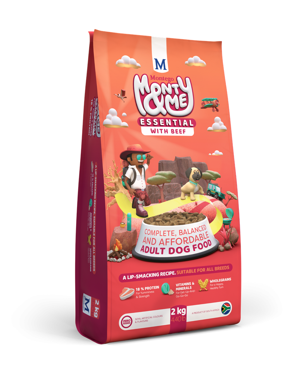 Montego Monty & Me Essential Dog Food Beef 2KG
