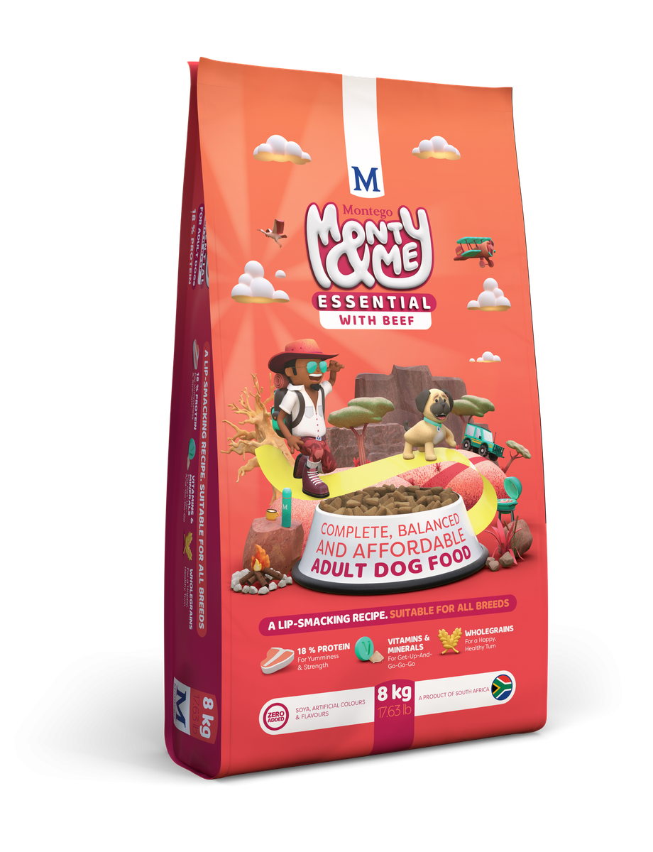 Montego Monty & Me Essential Dog Food Beef 8KG