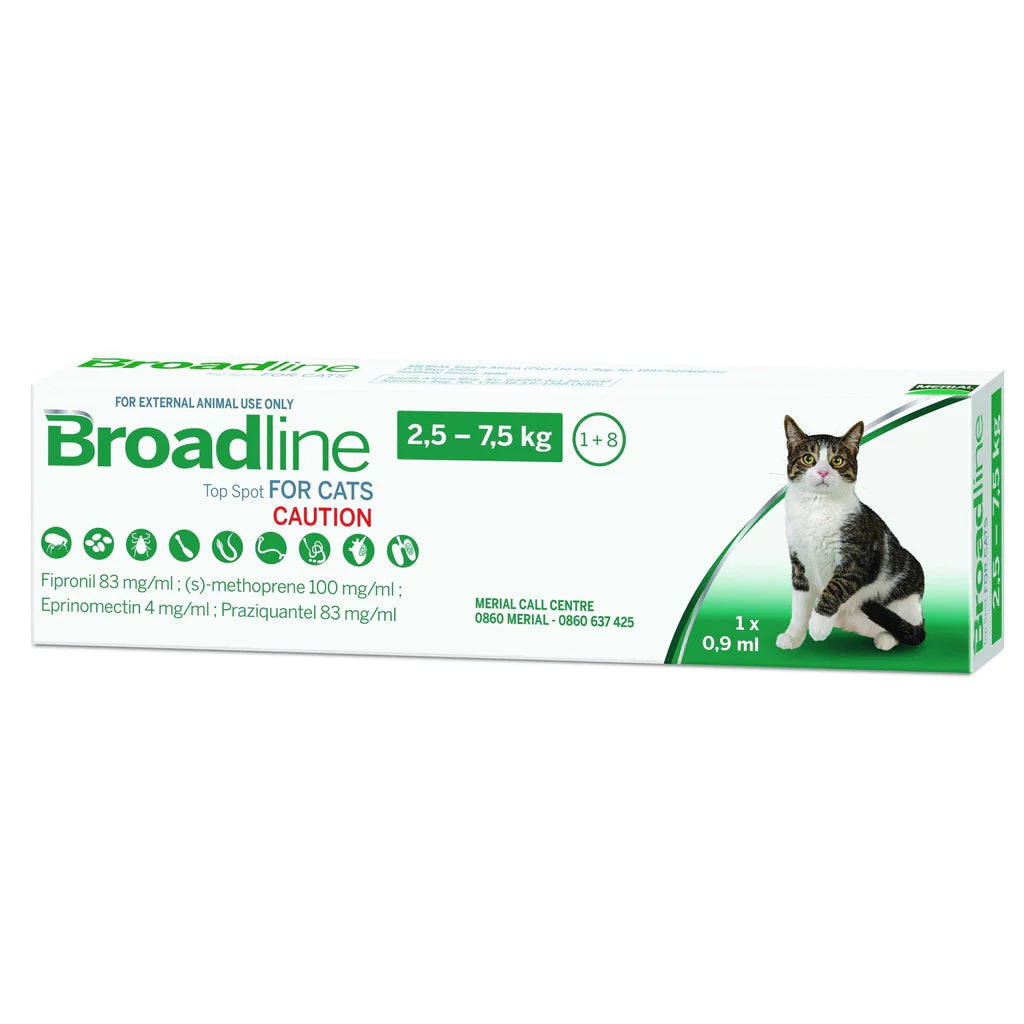 Broadline Top Spot for Cats 2.5-7.5Kg -