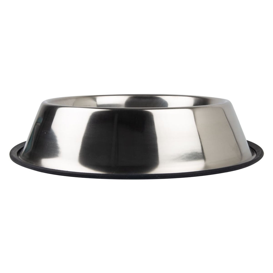 Dog Bowl S/Steel Non Tip Anti Skid 34cm
