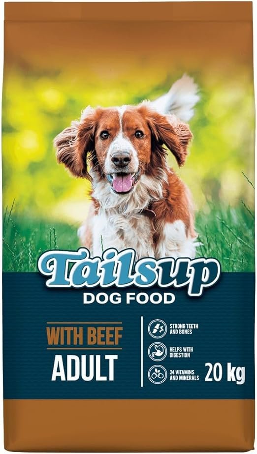 Tails Up Beef Flavour Adult Dry Dog Food