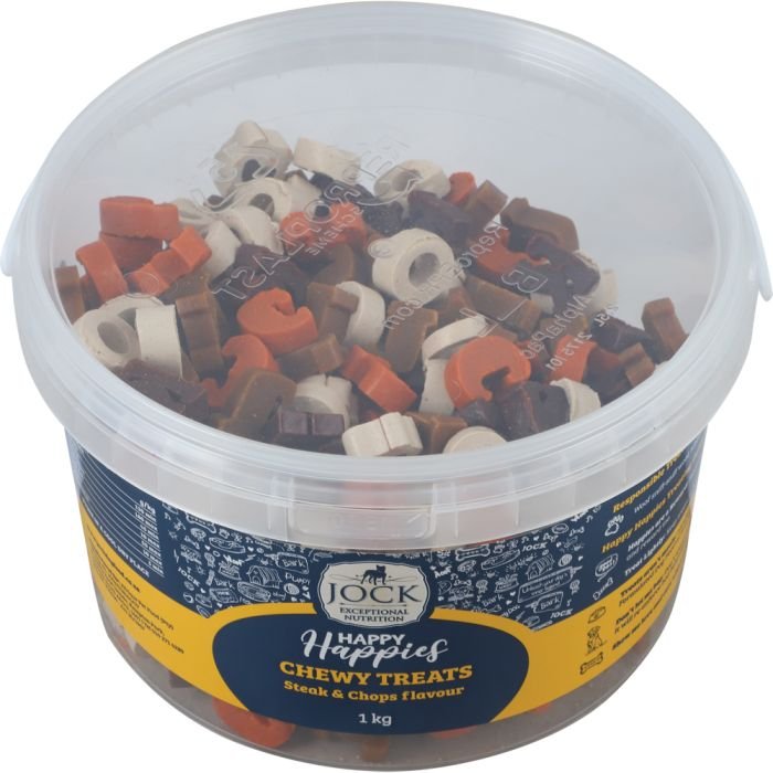 Jock Happy Happies Chewy Treats Steak & Chop Flavour
