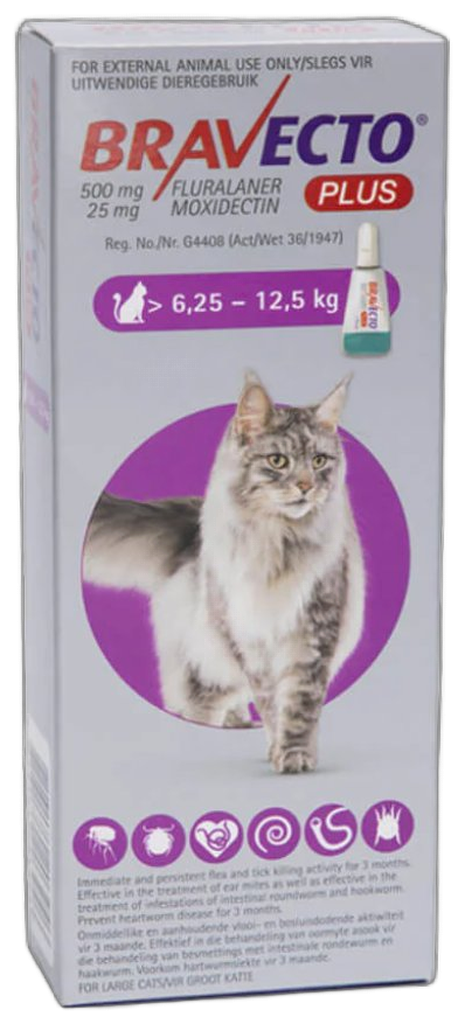 Bravecto Large Cat 6.25-12.5kg Spot On 1G