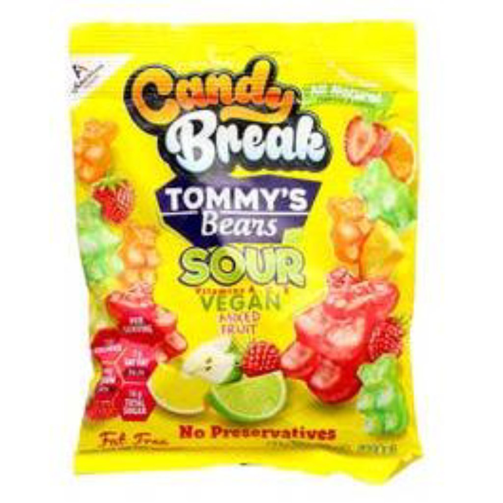 Candy Break Tommy's Bears Sour Mixed Fruit 128G DEFAULT TITLE