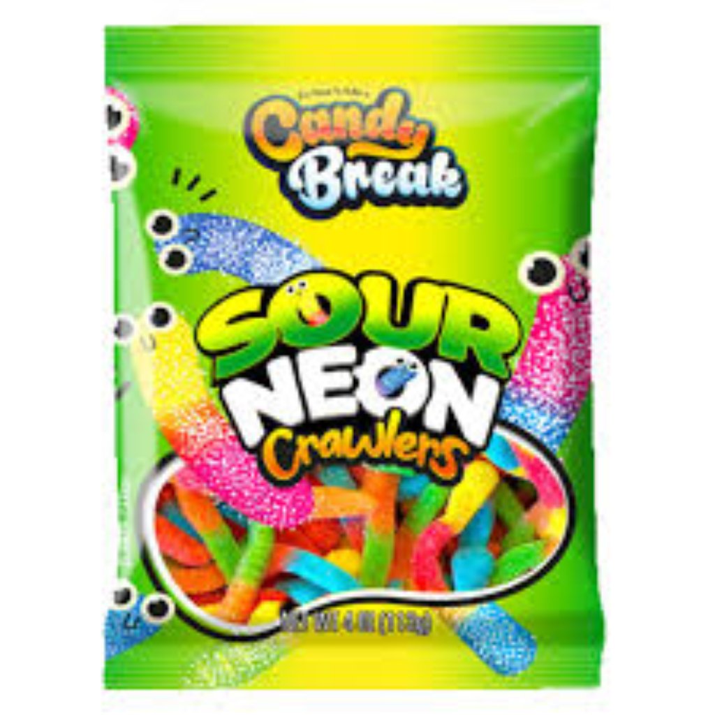 Candy Break Sweets Sour Neon Crawlers 113G DEFAULT TITLE