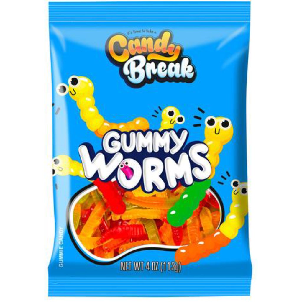 Candy Break Candy Gummy Worms 113G DEFAULT TITLE