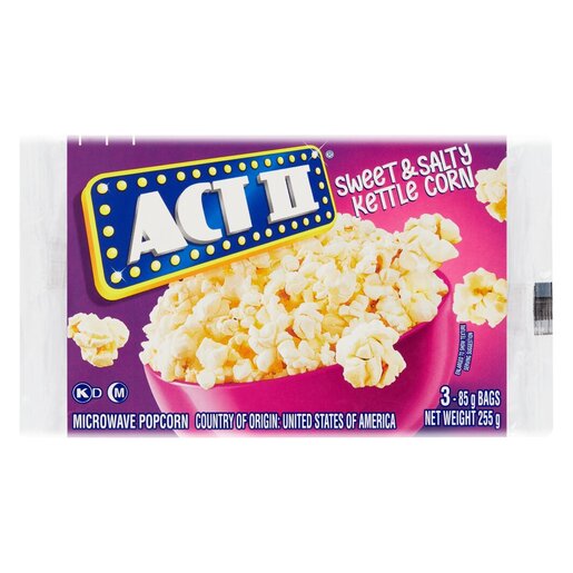 Act II Popcorn Singles Sweet & Salty 85G -