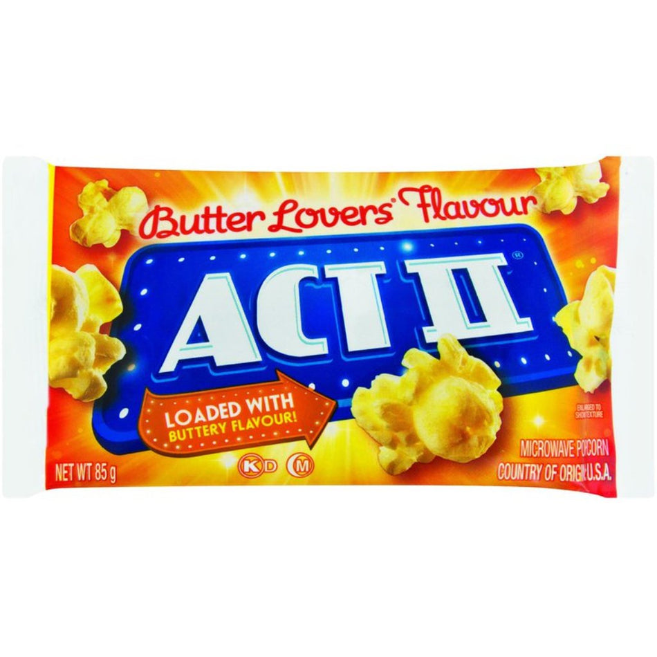 Act II Microwave popcorn Butter Lovers 85G