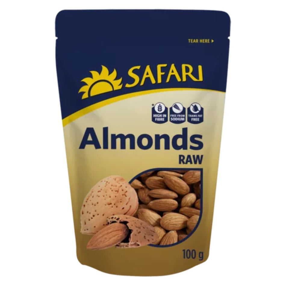 Safari Almonds Raw 100G