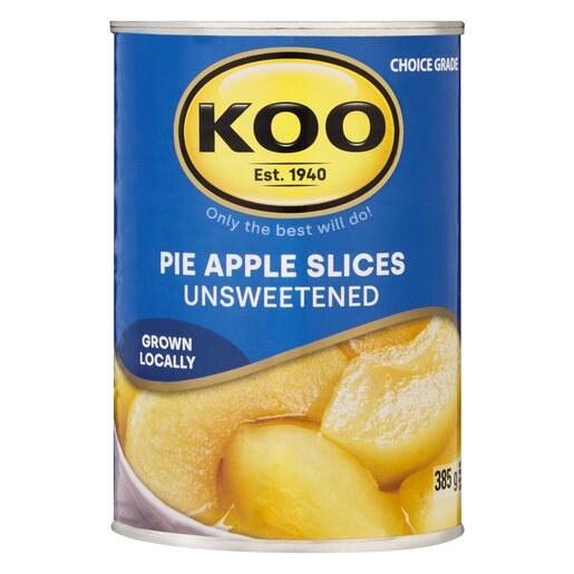 Koo Choice Grade Sliced Pie Apples 385G -