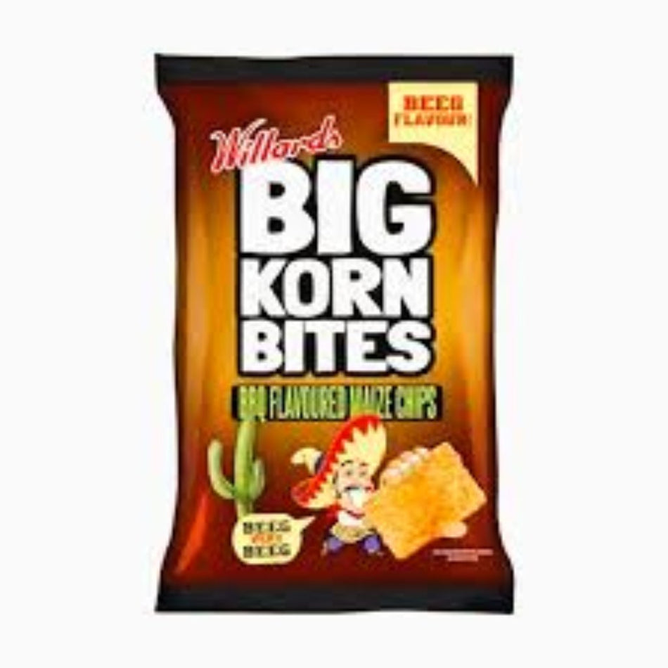 Willards Big Korn Bites BBQ 120G