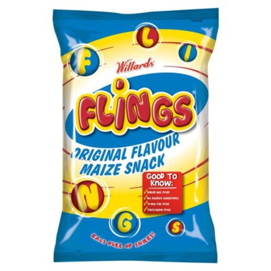 Willards Maize Snack Flings 12G