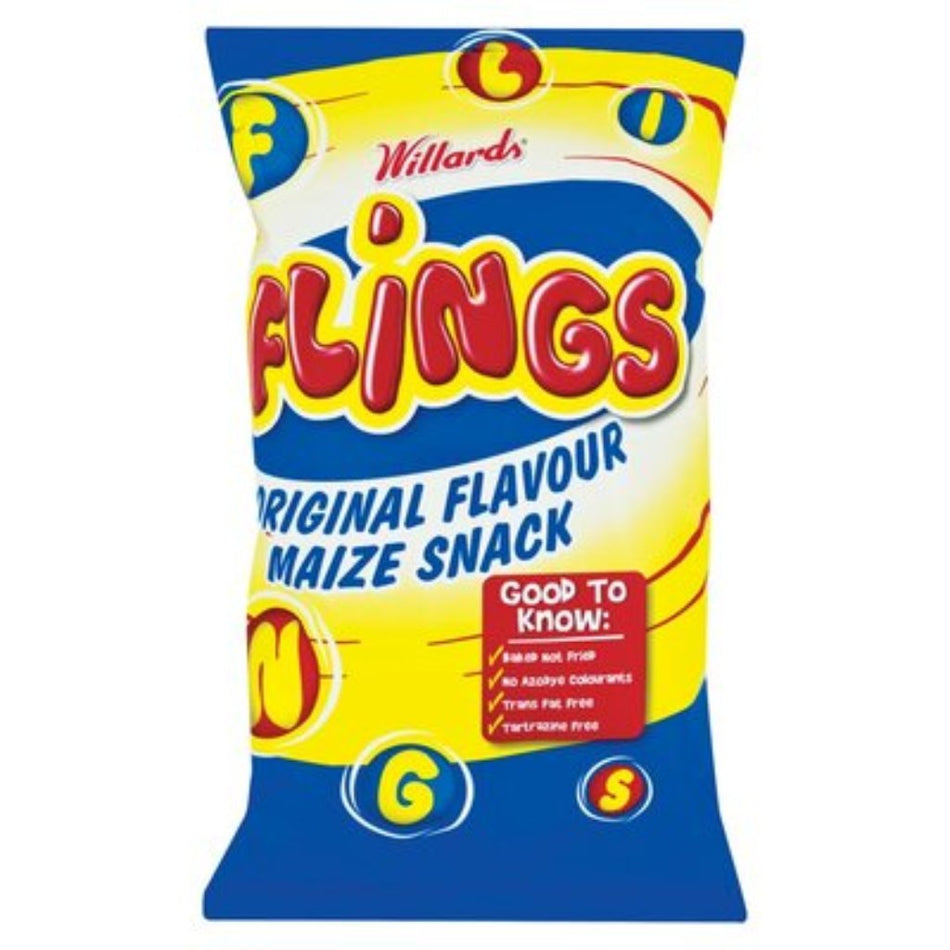 Willards Maize Snack Flings 150G