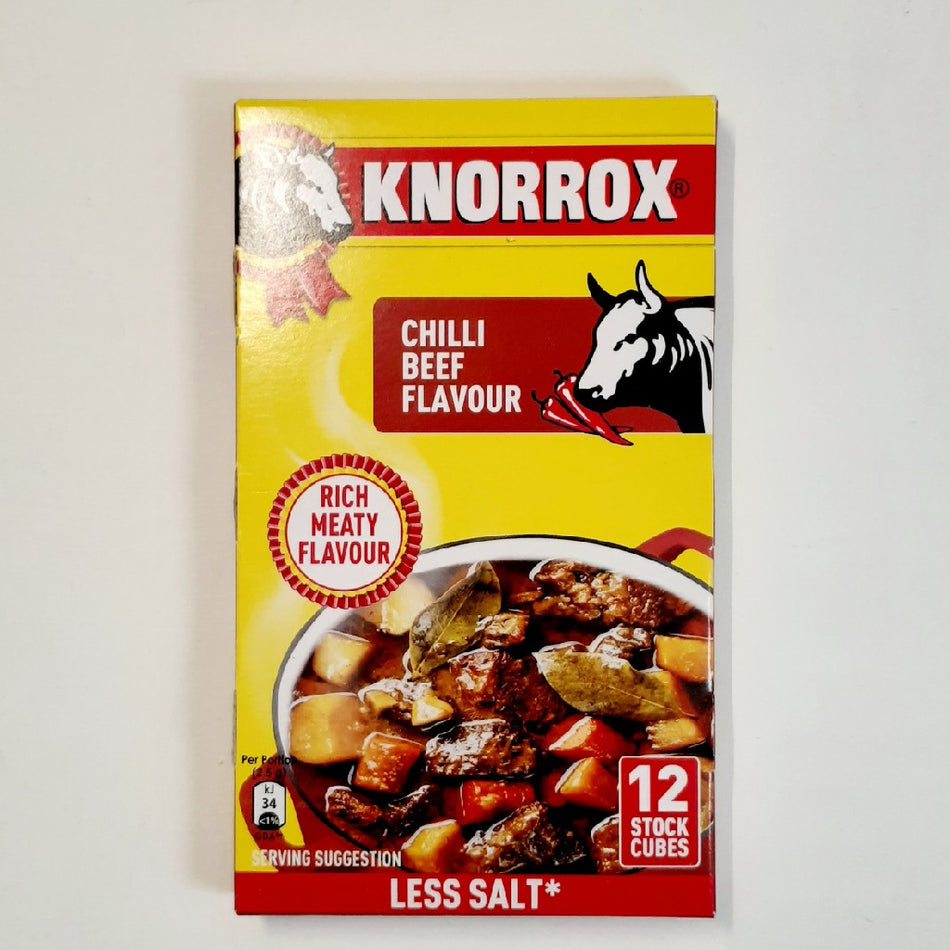 Knorrox Chilli Beef Flavoured Stock Cubes 12 x 10G