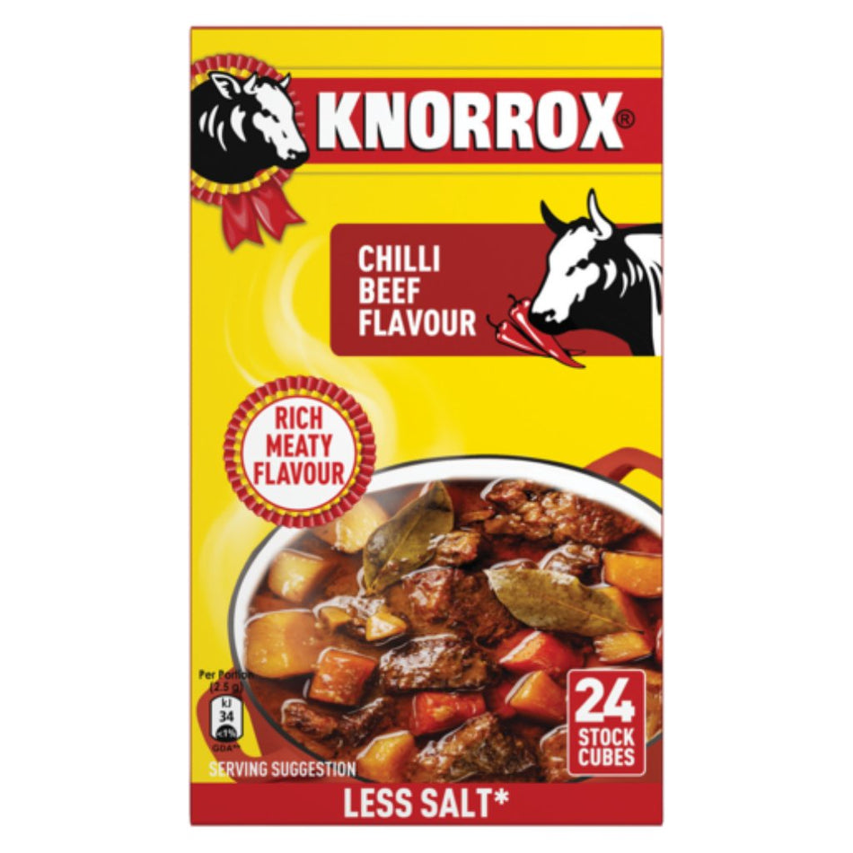 Knorrox Chilli Beef Flavoured Stock Cubes 24 x 10G
