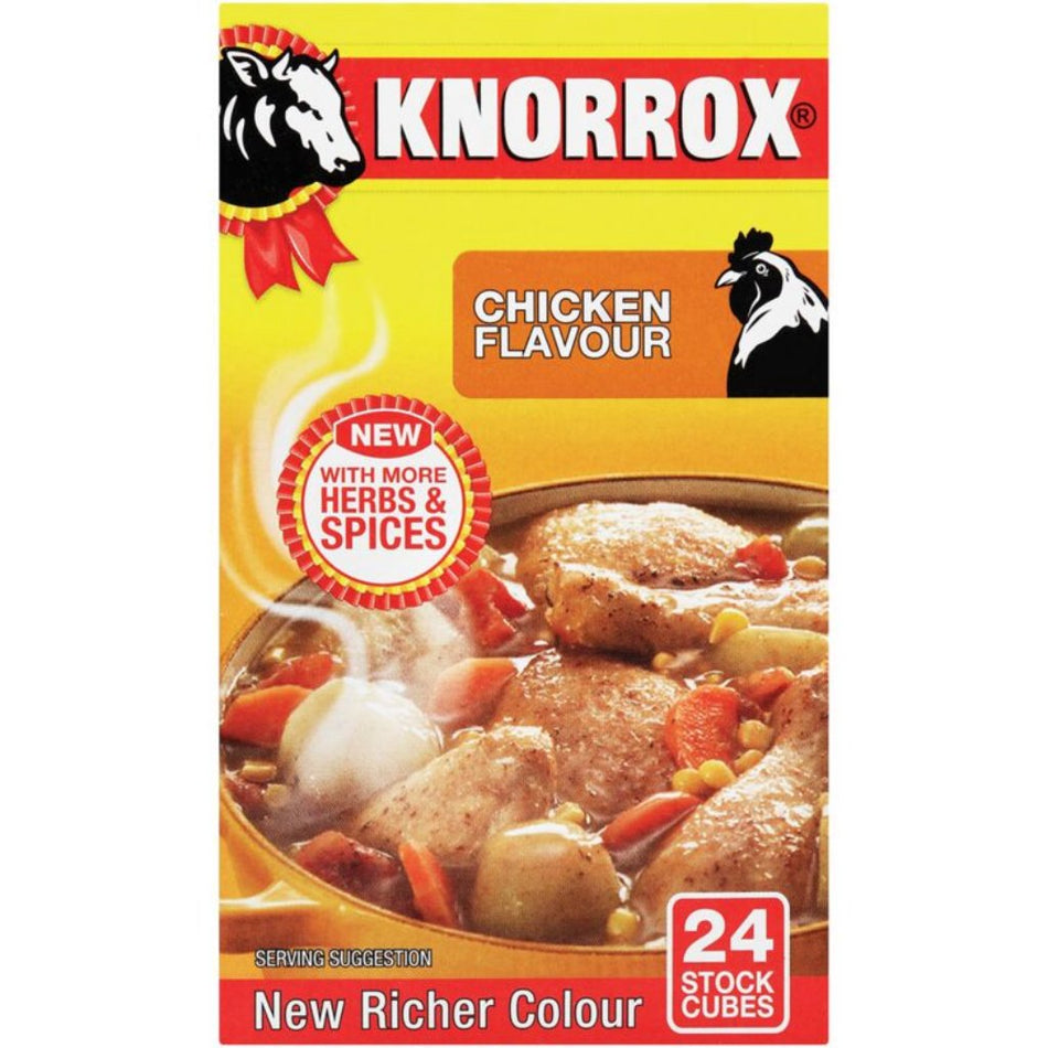 Knorrox Chicken Flavoured Stock Cubes 24 x 10G