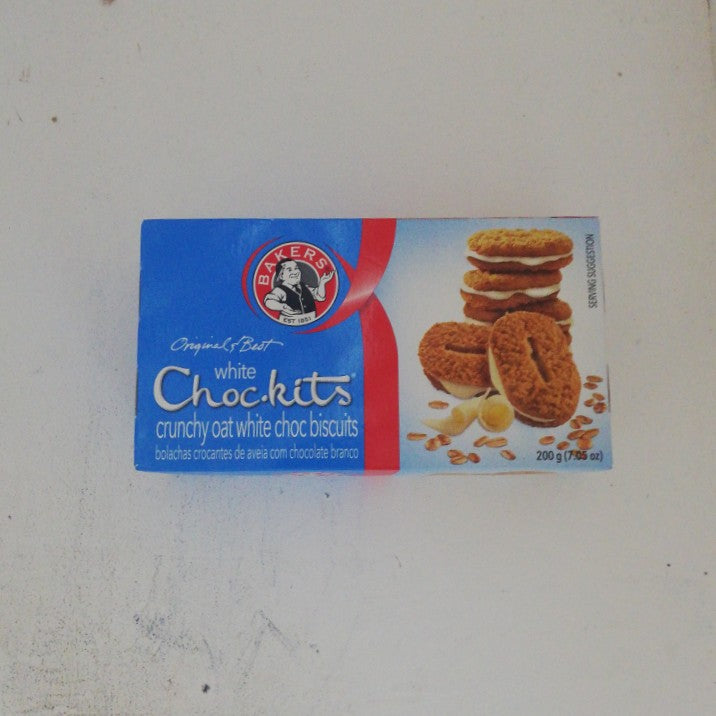 Bakers Biscuits Choc-Kits White Chocolate 200G