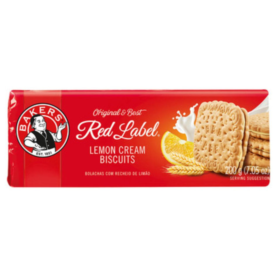 Bakers Biscuits Red Label Lemon Cream 200G