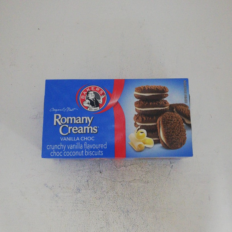Bakers Biscuits Romay Creams White Choc 200G