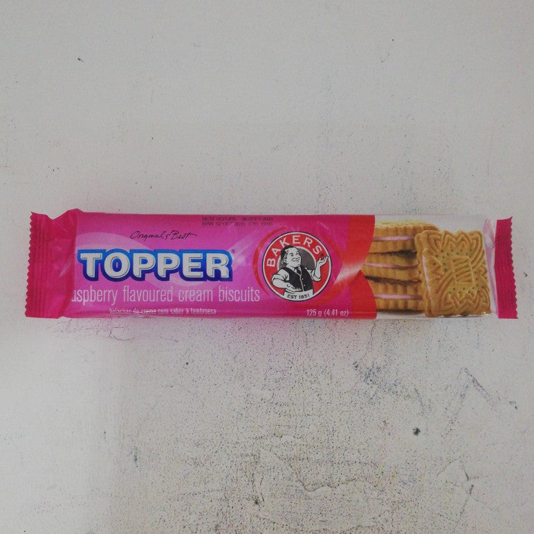 Bakers Biscuits Topper Raspberry 125G