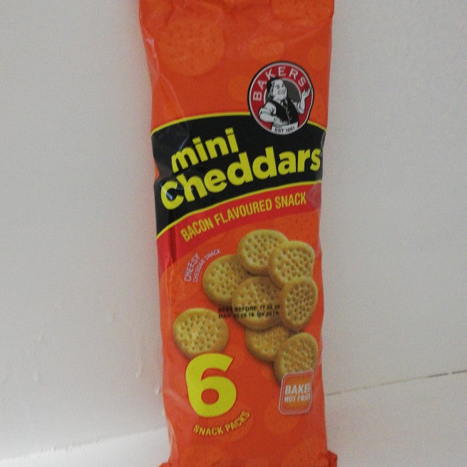 Bakers Mini Cheddars Bacon 6'S