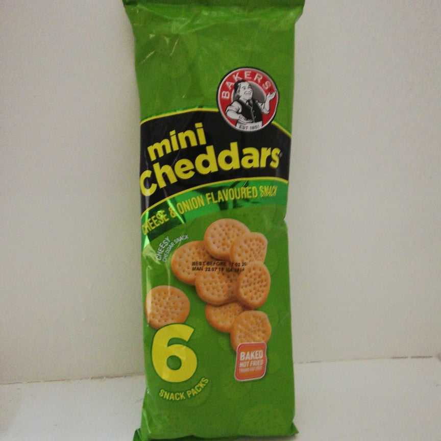 Bakers Mini Cheddars Cheese & Onion 6'S