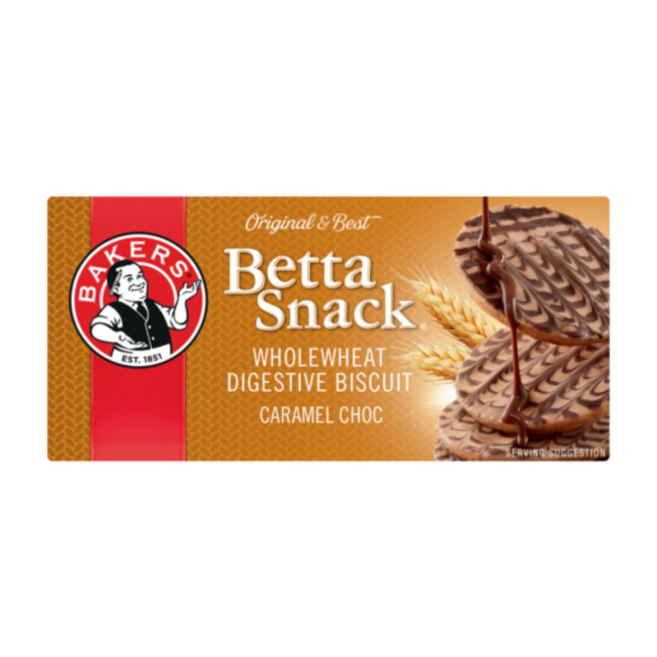 Bakers Biscuits Betta Snack Caramel 200G
