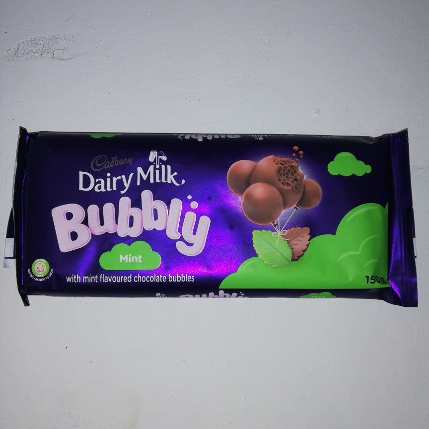 Cadbury Chocolate Bubbly Mint 150G
