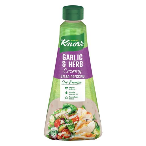 Knorr Creamy Garlic & Herb Salad Dressing 340ml