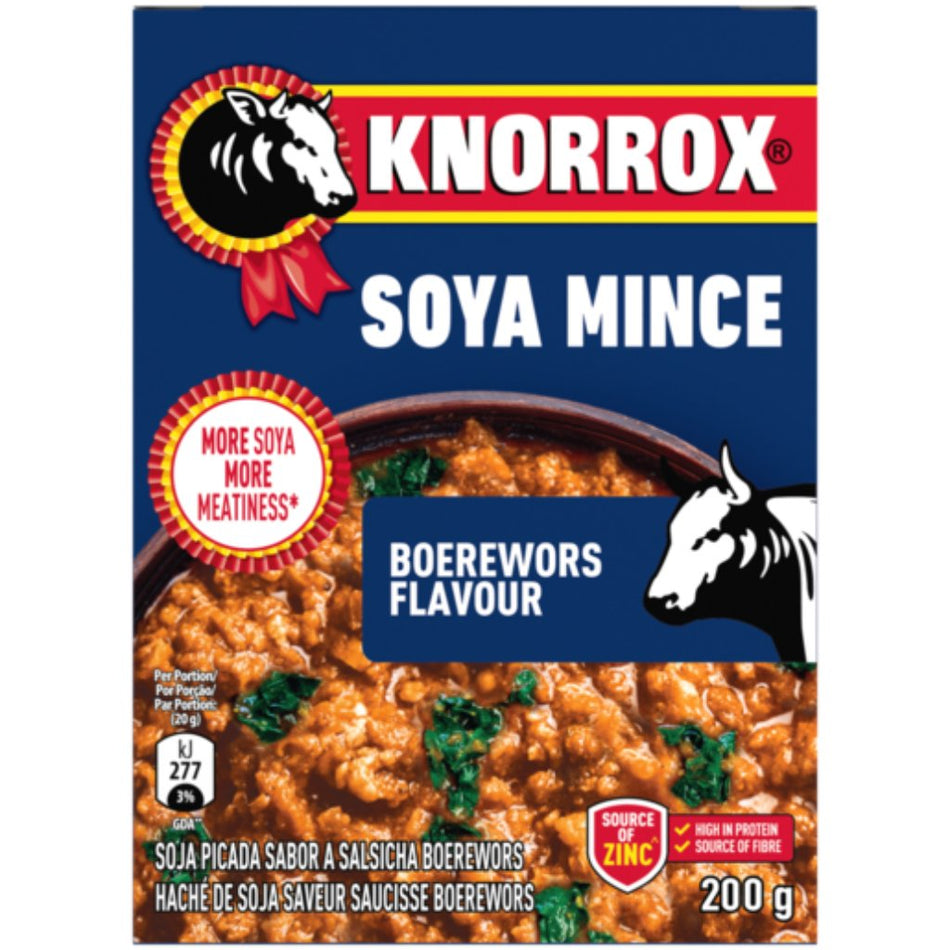 Knorrox Boerewors Flavoured Soya Mince 200G