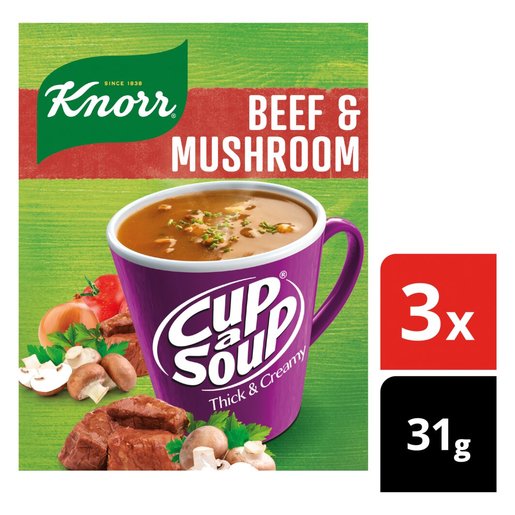 Knorr Cup-a-Soup Beef & Mushroom 3 X 31G -