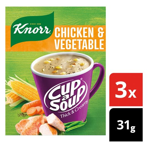 Knorr Cup-a-Soup Chicken & Vegetable 3 X 31G -