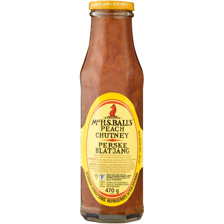 Mrs H.S.Ball's Chutney Peach 470G