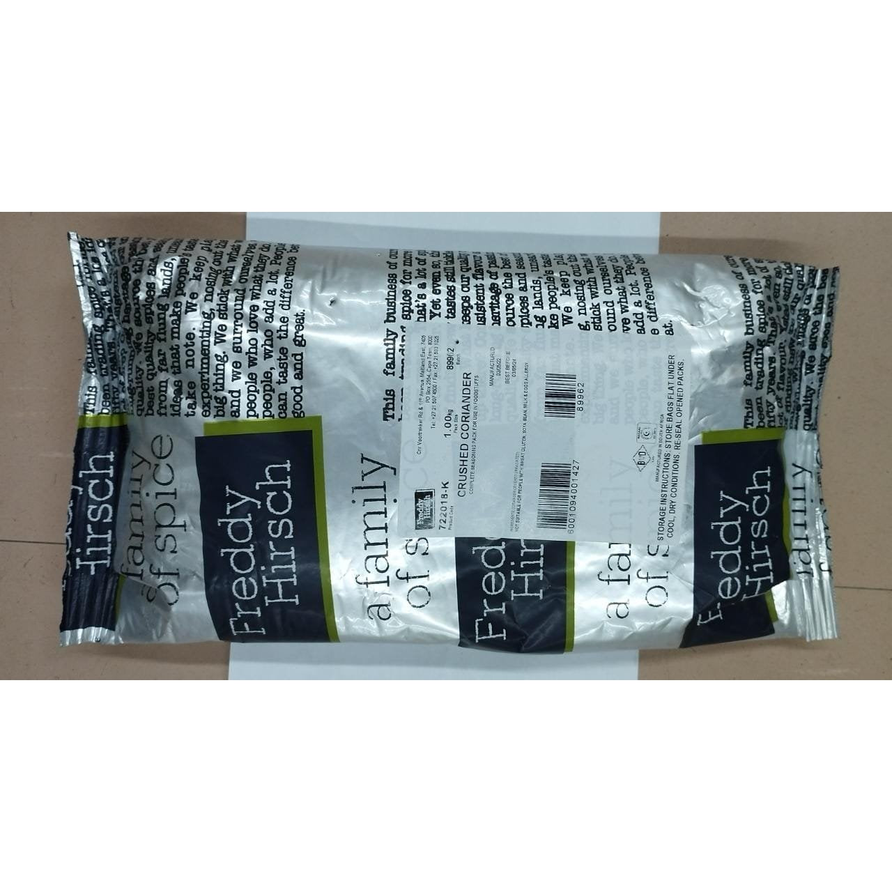 Freddy Hirsch Crushed Coriander Spice 1KG -