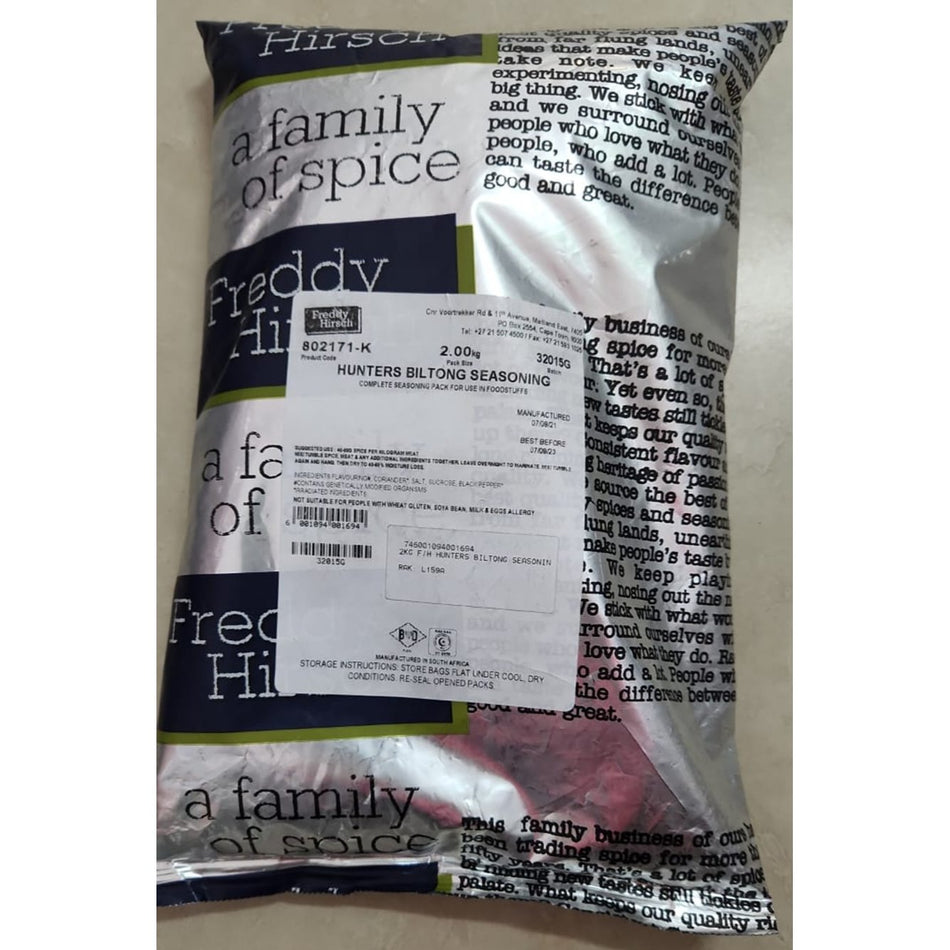 Freddy Hirsch Hunters Biltong Seasoning 2KG