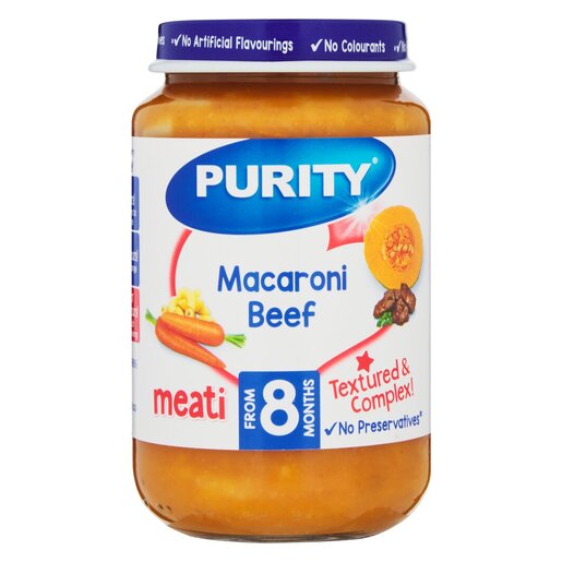 Purity Baby Food Macaroni Beef 200ML